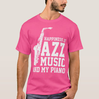 Camiseta Piano de música jazz