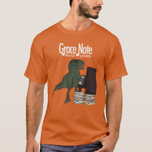 Camiseta Piano de T-Rex de la nota de tolerancia