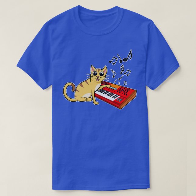Camiseta piano de teclado (Diseño del anverso)