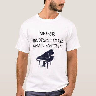 Camiseta Piano de Teclado - Músico Pianista Instrumento Mus