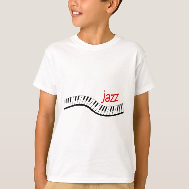 Camiseta Piano del jazz (Anverso)