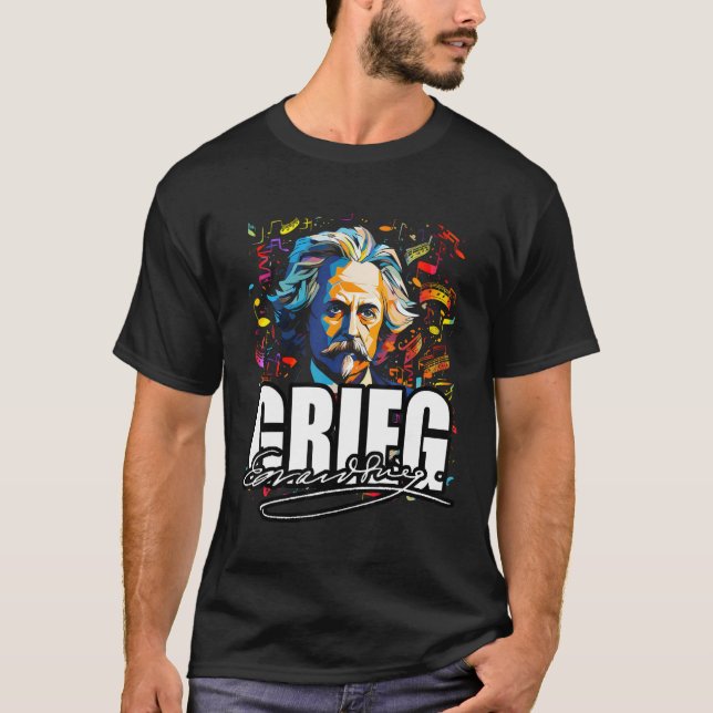 Camiseta Piano Edvard Grieg (Anverso)