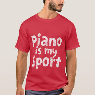 Camiseta Piano Es Mi Deporte retro