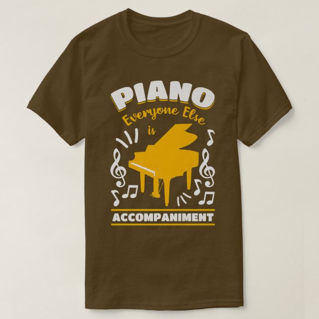 Camiseta Piano Gran Instrumento Orquesta musical Pianista C (Diseño del anverso)