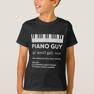 Camiseta Piano Guy Shirt Pianist Man Keyboard Player Funny
