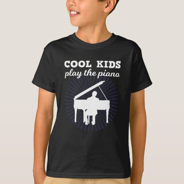 Camiseta Piano Jugador Kids Gracioso regalo de presupuesto (Anverso)