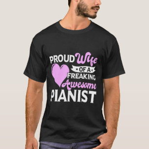 Camiseta Piano Jugador Piano Música Pianista Mujer