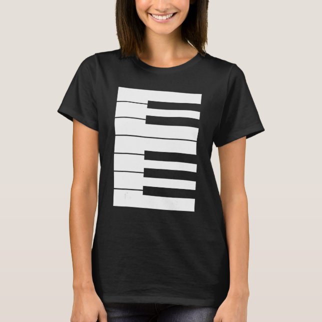 Camiseta Piano keyboard octave perfect it outfit for pianis (Anverso)