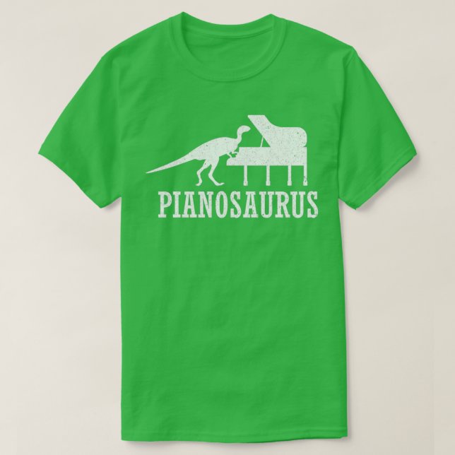 Camiseta Piano Keyboard Pianosaurus (Diseño del anverso)