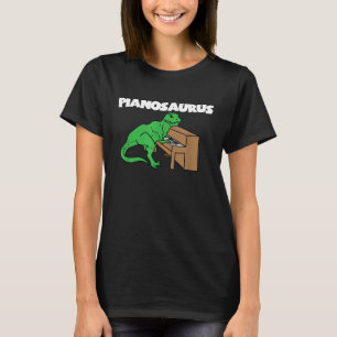 Camiseta Piano Lover T Rex Dinosaur Funny Para Pianistas JT