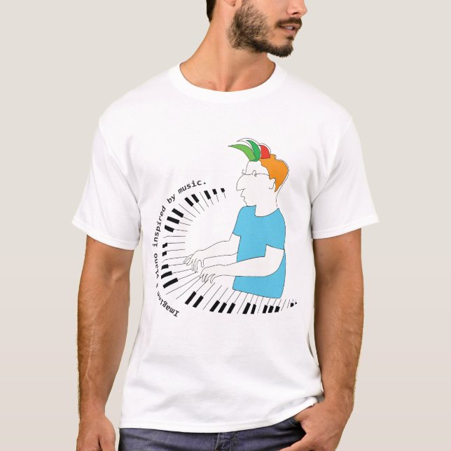 Camiseta Piano Man (Anverso)