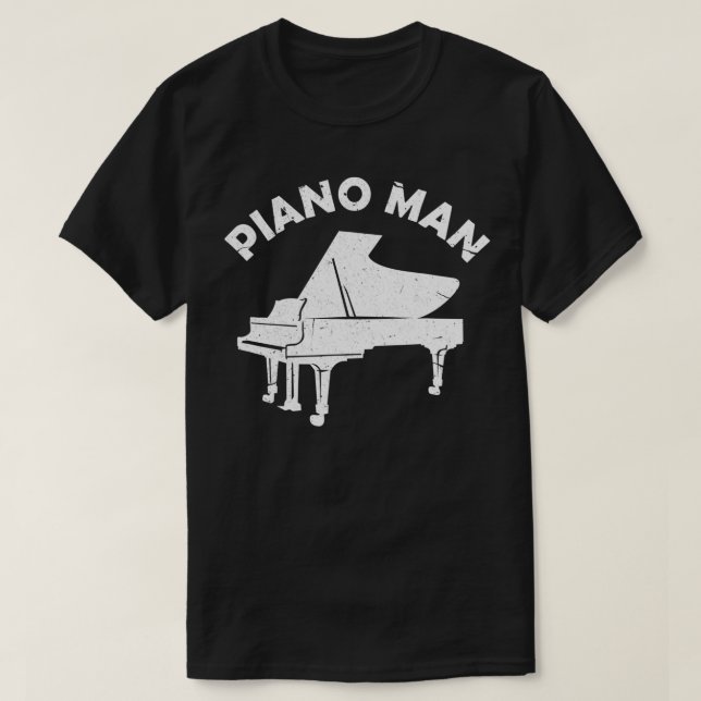 Camiseta Piano Man Funny Teclado Pianista Músico Piano Mu (Diseño del anverso)