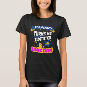 Camiseta Piano me convierte en regalo para jugadores de pia