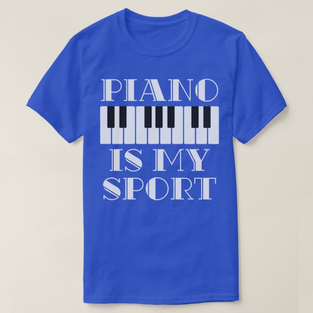Camiseta Piano musical de orquesta musical de instrumentos  (Diseño del anverso)