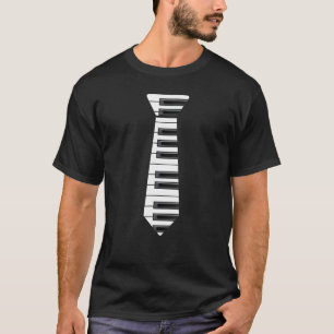 Camiseta Piano Necktie Piano Jugador Pianista Música Clásic
