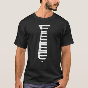 Camiseta Piano Necktie Piano Jugador Pianista Música Clásic