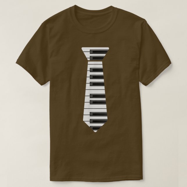 Camiseta Piano Necktie Piano Jugador Pianista Música Clásic (Diseño del anverso)