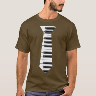 Camiseta Piano Necktie Piano Jugador Pianista Música Clásic