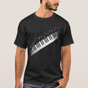 Camiseta Piano Pianist Keyboard Music Notes