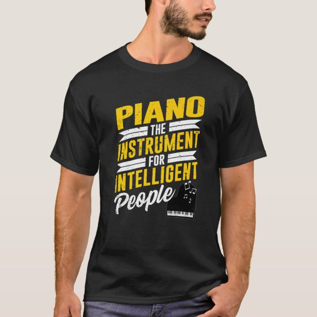 Camiseta Piano Pianist Music Keyboard Musician Quote Gag Ou (Anverso)
