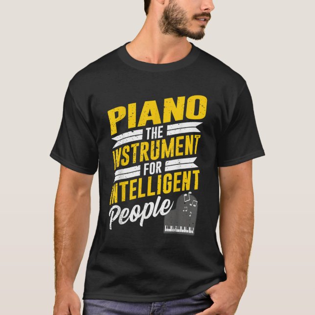 Camiseta Piano Pianist Music Keyboard Musician Quote Gag Ou (Anverso)