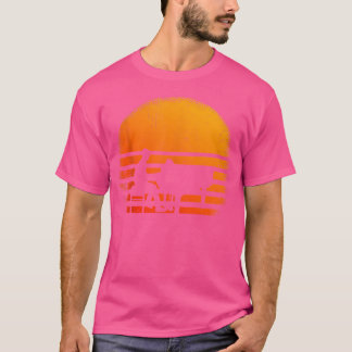 Camiseta Piano Pianista Retro Atardecer Piano