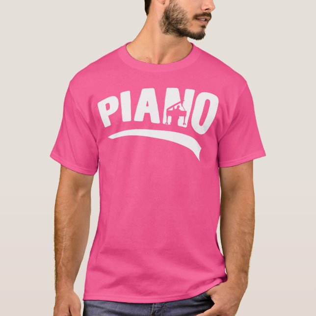 Camiseta Piano Pianista Teclado Música Instrumento clásico (Anverso)