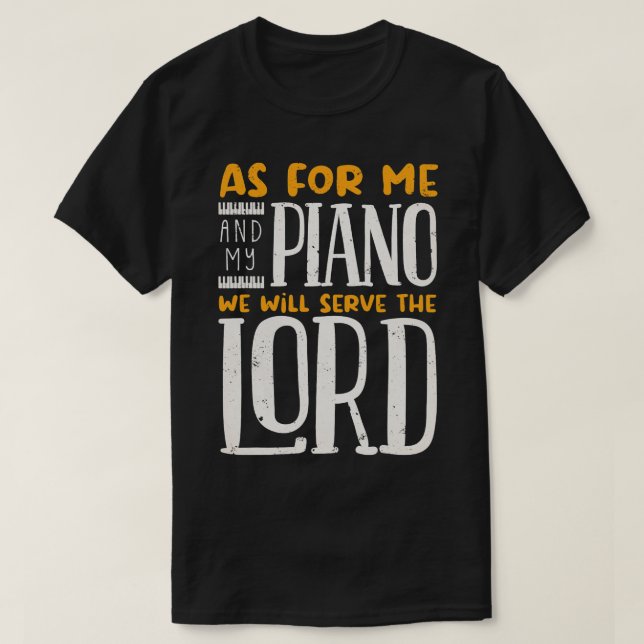Camiseta Piano Piano Jugador Músico Piano Instrumento de Mú (Diseño del anverso)