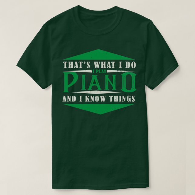 Camiseta Piano Pianoman Jazz Blues al Music (2)  (Diseño del anverso)