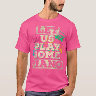 Camiseta Piano Player Music Instrumento musical
