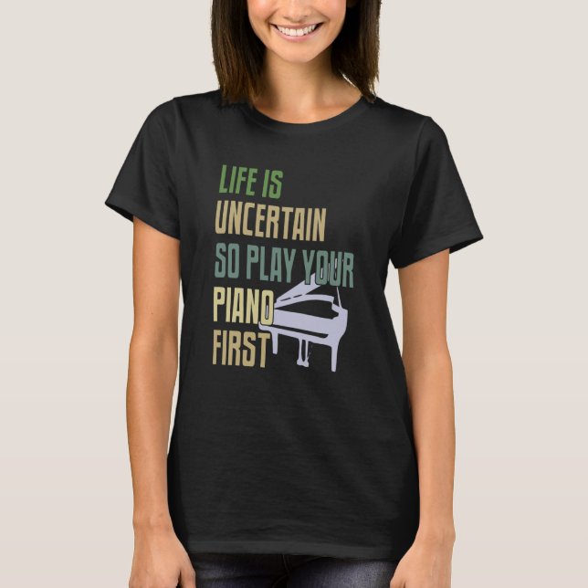Camiseta Piano Player Retro Style (Anverso)