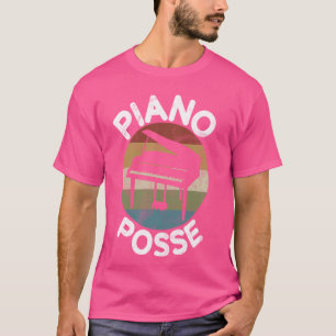 Camiseta Piano posa Instrumento Funny Player Cita Banda