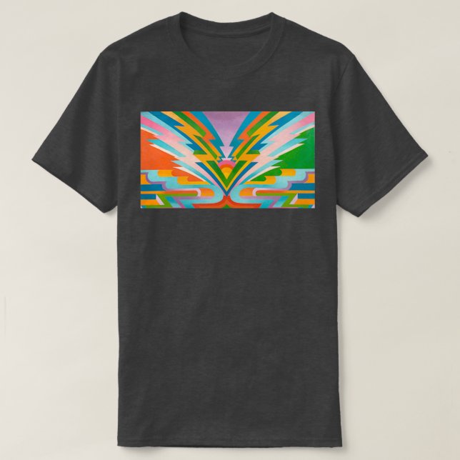 Camiseta piano psicodélico 1 (Diseño del anverso)