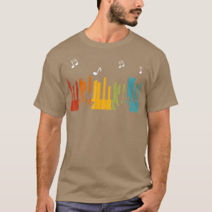 Camiseta Piano reproductor de teclado piano regalo piano