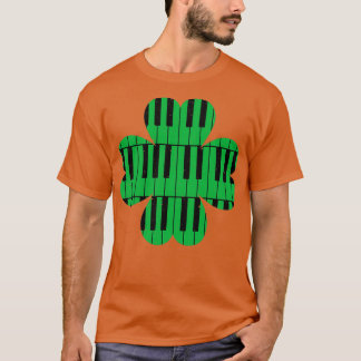 Camiseta Piano St Patricks Day Clover Irish Gift Idea