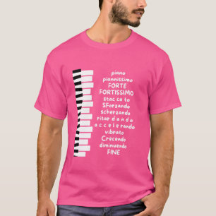 Camiseta Piano Teacher Music Lover Músico Piano Player Pi