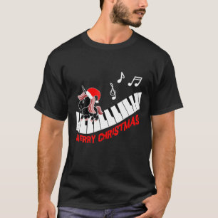 Camiseta Piano Unicornio Piano Divertido Animales Música Me