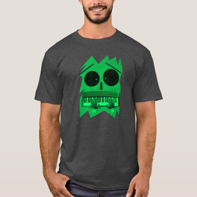 Camiseta Piano y teclado de la música de Electronica (Anverso)