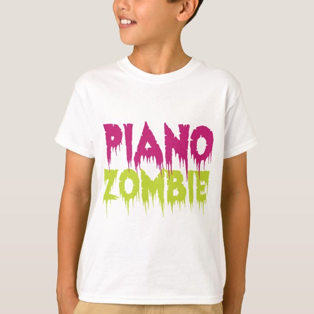 Camiseta Piano Zombie (Anverso)