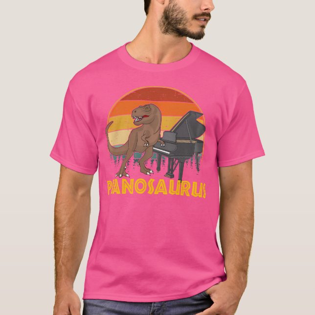 Camiseta Pianosaurus Pianist Player Piano (Anverso)