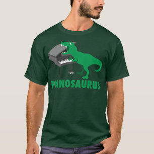 Camiseta Pianosaurus Piano Art Dinosaurio Percusación Músic