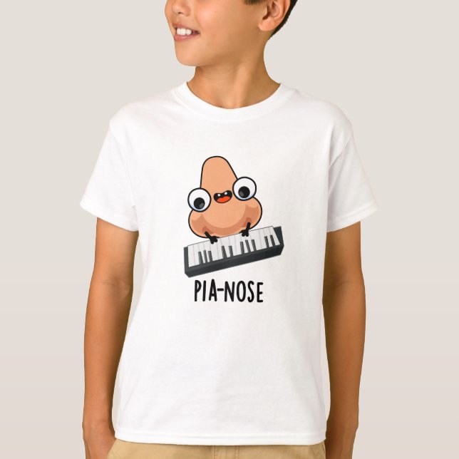 Camiseta Pianose Funny Piano Nose Pun (Anverso)