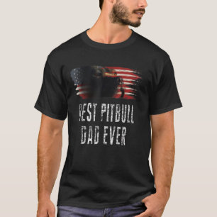 Camiseta Pibull American Flag Mejor Padre de Pitbull