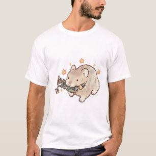 Camiseta Pica feliz deslumbramiento � arte animal