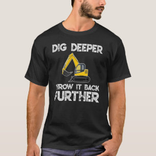 Camiseta picadora del excavador - retroexcavadora,