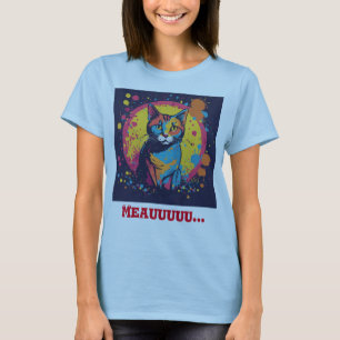 Camiseta "Picasso sacudido: Tee azul claro para pintor de g