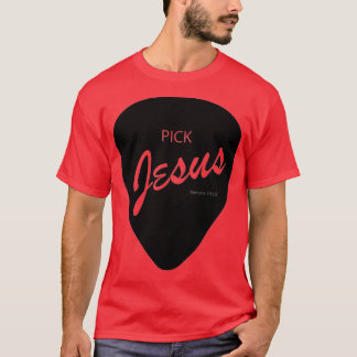 CAMISETA PICK JESUS FENDER ESTILO NEGRO