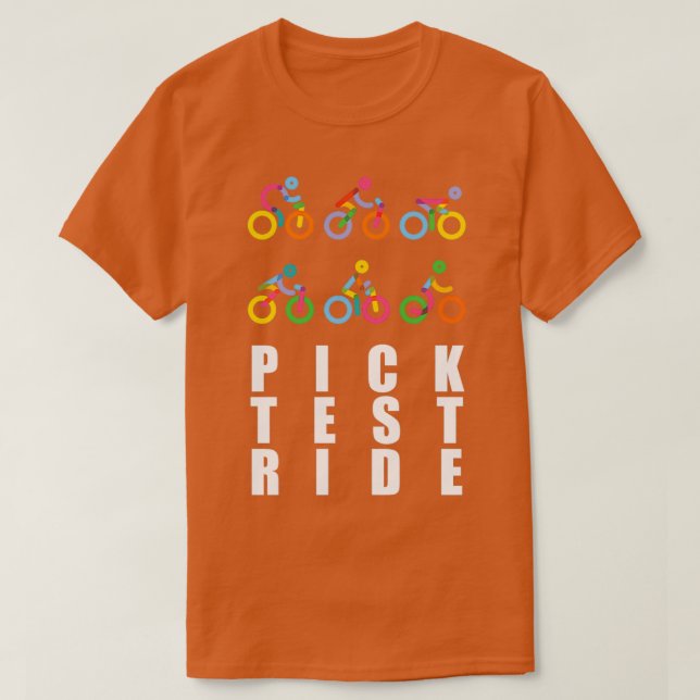 Camiseta Pick Test Ride  (Diseño del anverso)