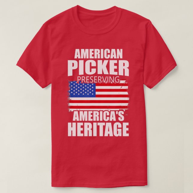 Camiseta Pickers patrioteros 3 (Diseño del anverso)