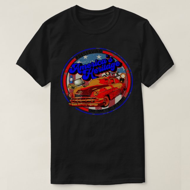 Camiseta Pickers Patrióticos Patrimonio Estadounidense 1 (Diseño del anverso)